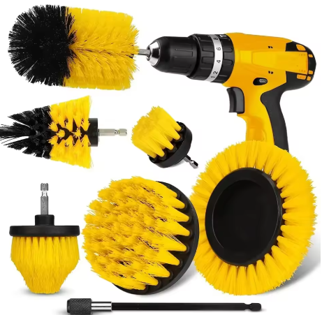 7-Piece Drill Brush Attachment Set